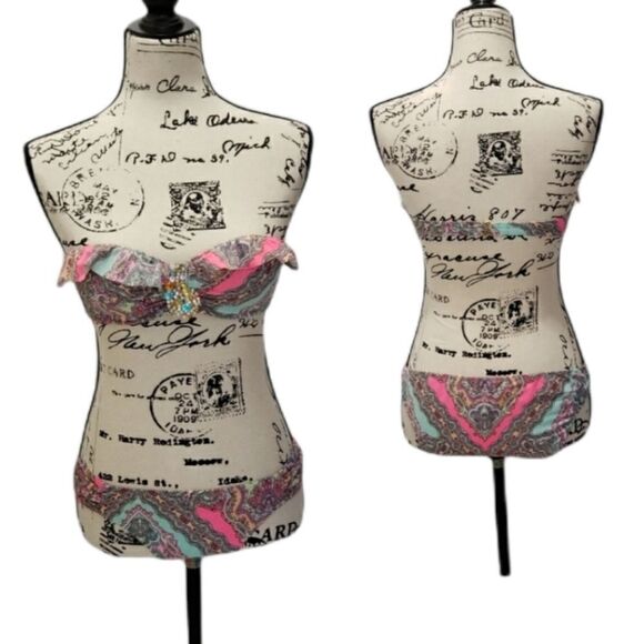 Victoria Secret Filagree Print Bikini - Picture 1 of 9